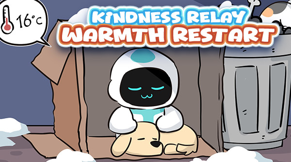 Kindness relay, warmth restart ❄️❤️